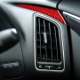 Car Carbon Fiber Dashboard Left Side Decorative Sticker for Infiniti Q50 2014-2020, Right Drive (Red)