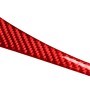 Декоративная наклейка на левую сторону углеродного волокна для автомобиля для Infiniti Q50 2014-2020, левый привод (красный)