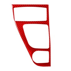 Car Carbon Fiber Gear Panel Decorative Sticker for Infiniti Q50 2014-2020, Right Drive (Red)