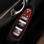 Car Carbon Fiber A Стильская стеклянная стеклянная подъемная панель декоративная наклейка для Infiniti Q50 2014-2020, левый привод (красный)