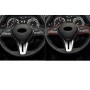 Car Carbon Fiber Steering Wheel Buttons Decorative Sticker for Infiniti Q50 2014-2020 / Q60 / QX60(Red)