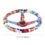 35cm Car Racing Graffiti ABS Steering Wheel(Style 1)