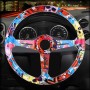 35cm Car Racing Graffiti ABS Steering Wheel(Style 1)