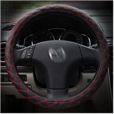 38cm Leather Steering Wheel Handlebar Cover Case