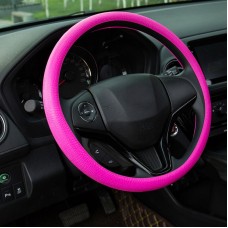 Silicone Rubber Car Steering Wheel Cover, Outside Diameter: 36cm(Pink)