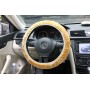 Universal Premium Soft Short Plush Winter Car Управляющий крышка рулевого колеса, внешний диаметр: около 25-35 см (золото)