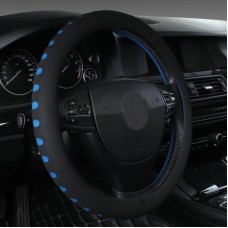 Sports Punched EVA Car Steering Wheel Cover, Size: 38cm(Blue)