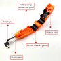 Motorcycle Electric Car Aluminum AlloyThrottle Anti-theft Brake Lock(Orange)