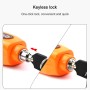 Motorcycle Electric Car Aluminum AlloyThrottle Anti-theft Brake Lock(Orange)