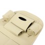 Auto Car Seat Back Organizer Car Seat Hanging Bag Storage for Drinks Umbrellas and Napkin Bags (Khaki)