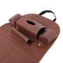 Auto Car Seat Back Organizer Car Seat Hanging Bag Storage for Drinks Umbrellas and Napkin Bags (Brown)
