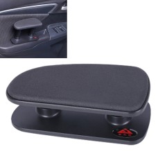 Car Armrest Left Elbow Support Universal Heightening Pad Central Armrest Box Right Handrail(Black)