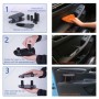 Car Armrest Left Elbow Support Universal Heightening Pad Central Armrest Box Right Handrail(Black)