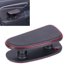Car Armrest Left Elbow Support Universal Heightening Pad Central Armrest Box Right Handrail(Red)