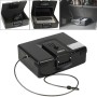 ADB-928 Portable Multi-functional Electronic Safe Storage Steel Plate Keyword + Rotation Button Box with Emergency Key