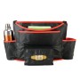 Car Auto Back Seat Drink Food Cup Bag Napkin Bag Multi-purpose Pouch Chair Back Pocket Multi-functional Car Storage Bags(Black Red)