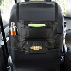 Car Auto Back Seat Drink Food Cup Bag Napkin Bag Multi-purpose Pouch Chair Back Pocket Multi-functional Car Storage Bags(Black)