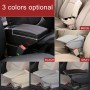 Автомобиль ABS + Кожаный обернутый подлокотник организатор Auto Cup Holder Accessories для Kia K2 2015 /2017 год (черный)