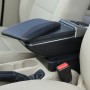 Автомобиль ABS + Кожаный обернутый подлокотник организатор Auto Cup Holder Accessories для Kia K2 2015 /2017 год (черный)