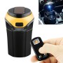 2 in 1 Universal Car Detachable Electronic Cigarette Lighter + Trash Rubbish Bin Ashtray (Gold)