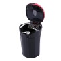 2 in 1 Universal Car Detachable Electronic Cigarette Lighter + Trash Rubbish Bin Ashtray (Red)