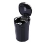 2 in 1 Universal Car Detachable Electronic Cigarette Lighter + Trash Rubbish Bin Ashtray (Silver)