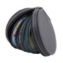 20 CD Disc Storage Case Leather Bag Heavy Duty CD/ DVD Wallet for Car, Home, Office and Travel(Dark Grey)