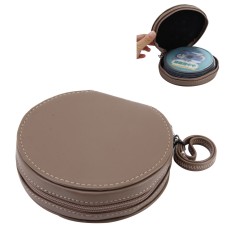 20 CD Disc Storage Case Leather Bag Heavy Duty CD/ DVD Wallet for Car, Home, Office and Travel(Brown)