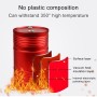 Универсальный портативный автомобильный металлический мусор мусор с мусорной бункером (красный)