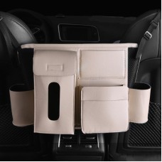 Deranfu многофункциональный автомобильный сиденье среднего кармана сумка для хранения (бежевый)