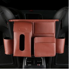 Deranfu многофункциональный автомобильный сиденье среднего кармана сумка для хранения (коричневый)