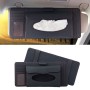 Deranfu 3 в 1 Lichee Texture Многофункциональная автомобильная кожаная коробка с кожаным полотенцем с карточным слотом и слотом CD (черный)