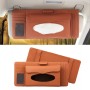 Deranfu 3 в 1 Lichee Texture Многофункциональная автомобильная кожаная коробка с кожаным полотенцем с слотом для карты и слотом компакт-дисков (коричневый)