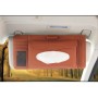 Deranfu 3 в 1 Lichee Texture Многофункциональная автомобильная кожаная коробка с кожаным полотенцем с слотом для карты и слотом компакт-дисков (коричневый)