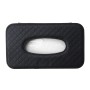 Универсальная автомобильная ткань для лицевого корпуса держатель ткани мода и простая сумка для салфетки с салфеткой (черная)