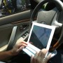 Vehicle Portable Desk Steering Wheel Multi-use Tray Stand Car Food Eating Table iPad Holder(Grey)