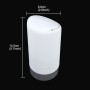 3R Universal Portable Car Auto Rubber Mini Trash Rubbish Bin Storage Can(White)