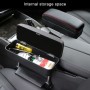 Universal Car PU Leather Wrapped Armrest Box Cushion Car Armrest Box Mat with Storage Box (Black)