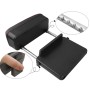 Universal Car PU Leather Wrapped Armrest Box Cushion Car Armrest Box Mat with Storage Box (Black White)