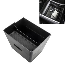 Car Double Layer Storage Box for Tesla Model 3 / Y before 2021(Black)