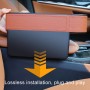 2 PCS Car Multi-functional Console Box Cup Holder Seat Gap Side Storage Box (Brown)