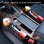 2 PCS Car Multi-functional Console Box Cup Holder Seat Gap Side Storage Box (Brown)