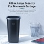 Baseus CRLJT-A01 PC Dust-free Vehicle-mounted Trash Can with 90 Garbage Bags, Capacity: 800ml(Black)