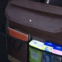Universal Car Trunk Sundries Storage Bag Car Rear Seat Net Pocket Bag (Coffee)