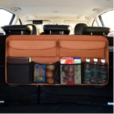 Universal Car Trunk Sundries Storage Bag Car Rear Seat Net Pocket Bag (Brown)