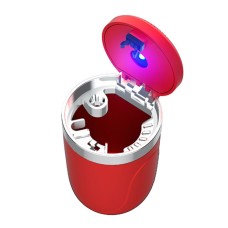 Portable Car Cigarette Ashtray with Light (Red)