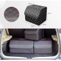 Складная коробка для хранения автомобиля, ромбическая сетка Маленький размер: 33 x 32 x 30 см (черный красный)