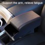 1 Pair Car USB Charger PU Leather Wrapped Armrest Box Cushion with Storage Box