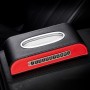 Universal Car Tissue Box with Temporary Parking Phone Number Card(Black Red)