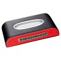 Universal Car Tissue Box with Temporary Parking Phone Number Card(Black Red)